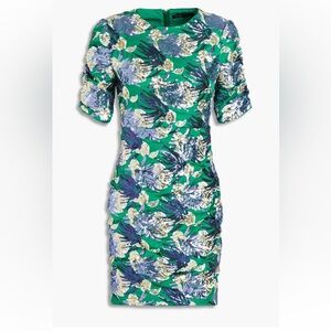 Maje Sequin Embroidered Mini Dress